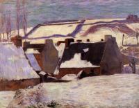 Gauguin, Paul - Pont-Aven in the Snow